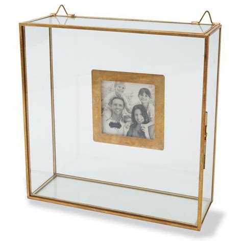 metal frame glass box|shadow box with glass front.